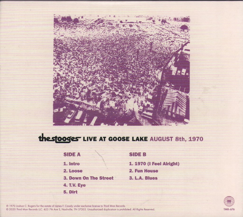 Stooges - Live at Goose Lake August 8th, 1970 - Cd