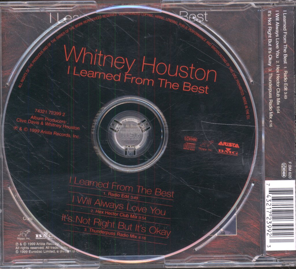 Whitney Houston - I Learned From The Best - Cd