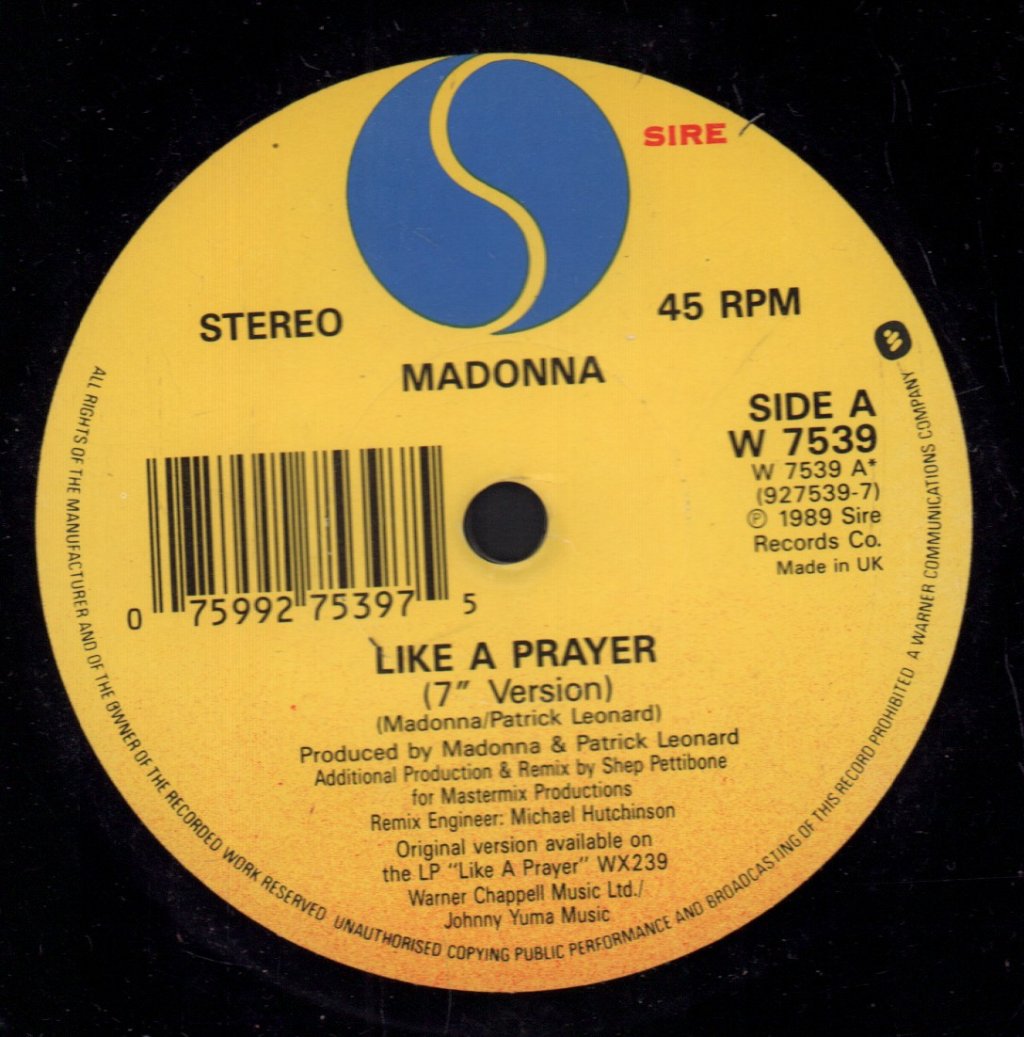 Madonna - Like A Prayer - 7 Inch