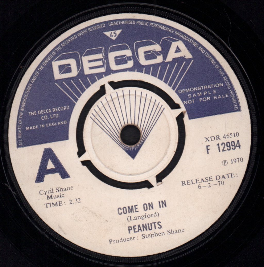 Peanuts - Come On In - 7 Inch