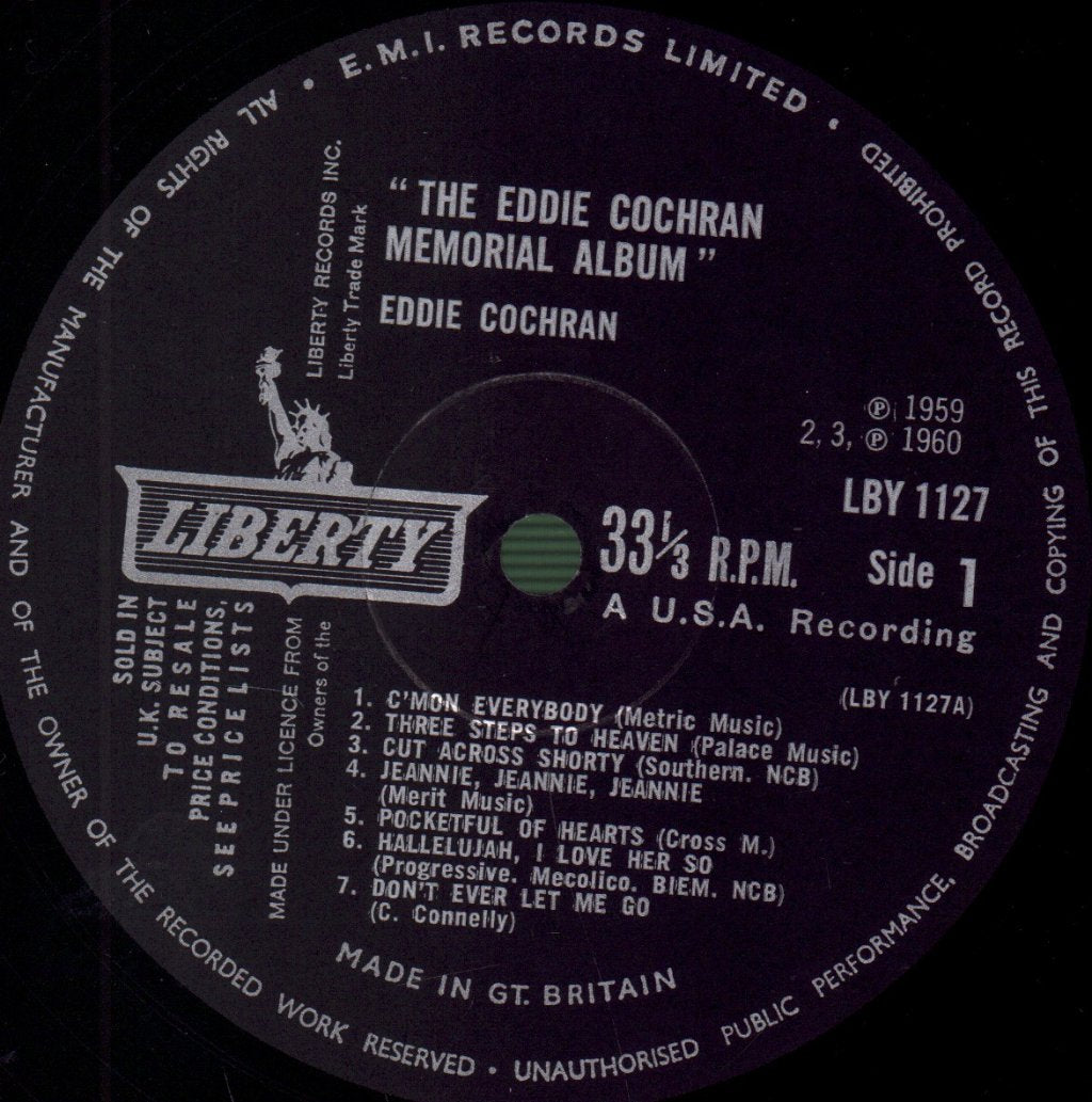 Eddie Cochran - Eddie Cochran Memorial Album - Lp