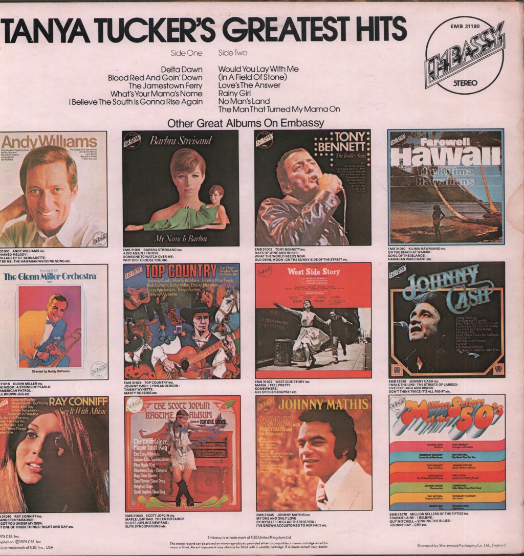 Tanya Tucker - Greatest Hits - Lp