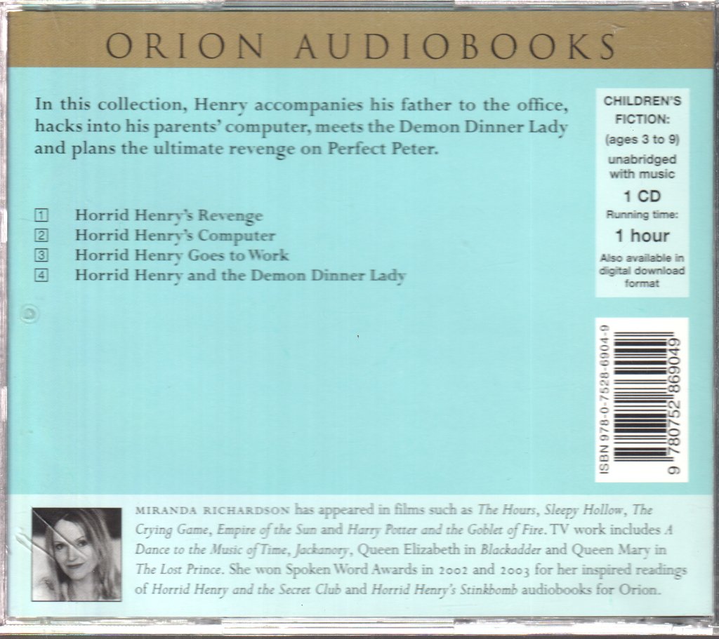 Miranda Richardson - Horrid Henry's Revenge - Cd