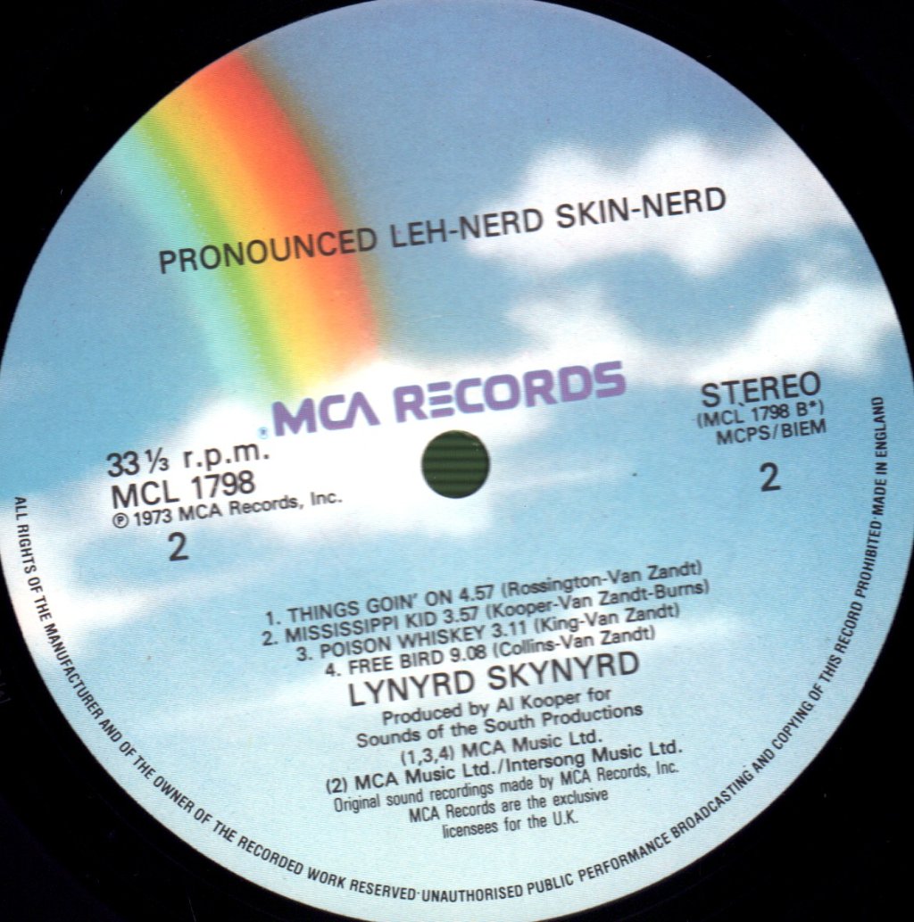 Lynyrd Skynyrd - Pronounce Leh-Nerd Skin-Nerd - Lp
