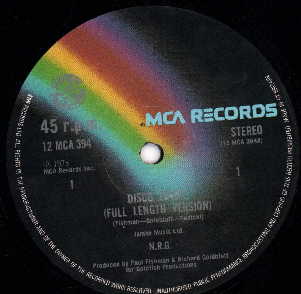 Nrg - Disco Fever - 12 Inch