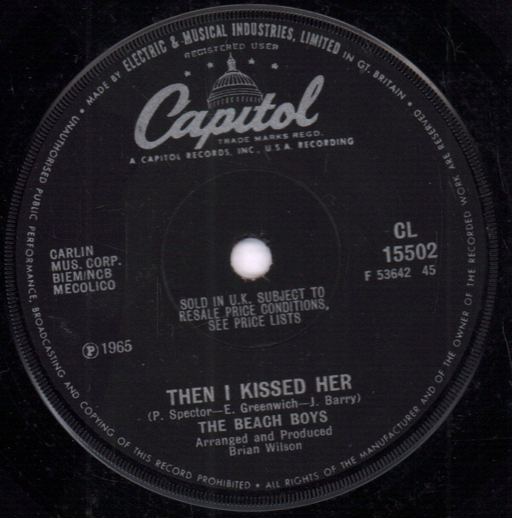 Beach Boys - Then I Kissed Her - 7 Inch