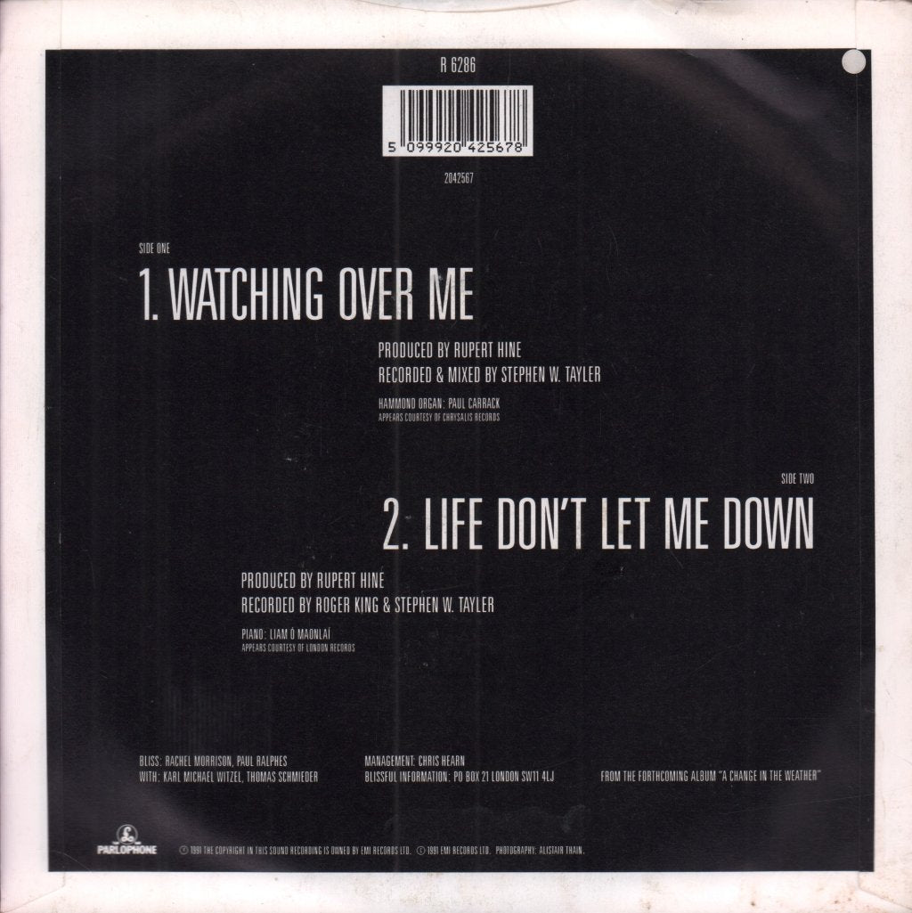 Bliss (Late 80'S/90'S Group) - Watching Over Me - 7 Inch