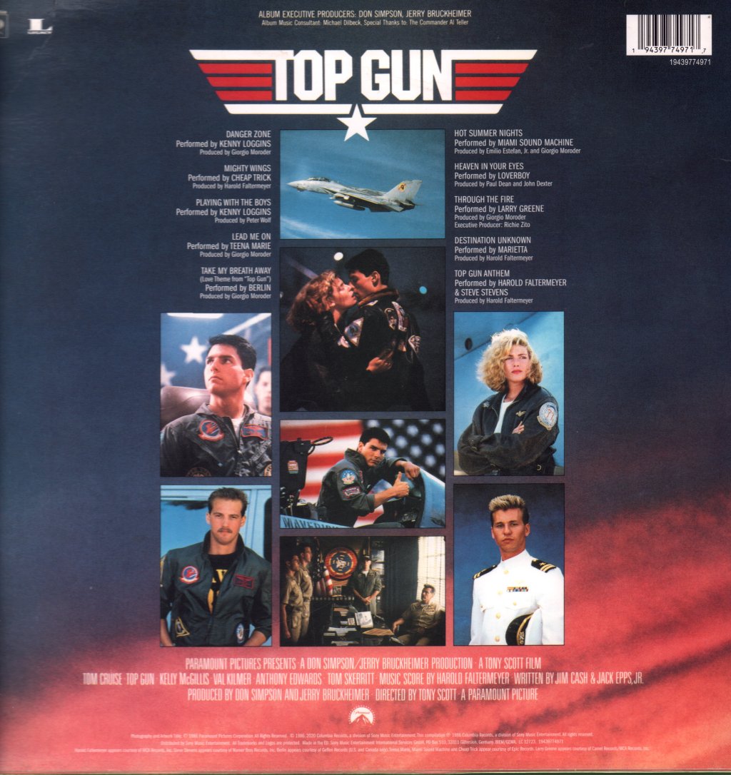 Various Artists - Top Gun Original Motion Picture Soundtrack - Lp