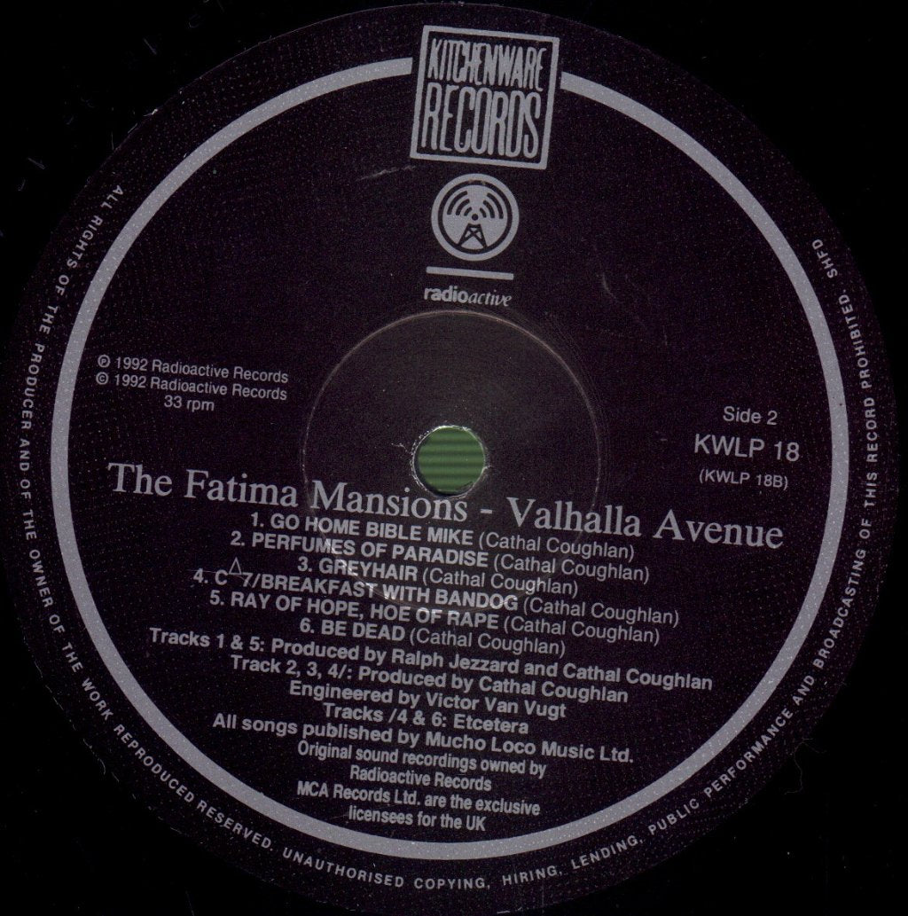 Fatima Mansions - Valhalla Avenue - Lp