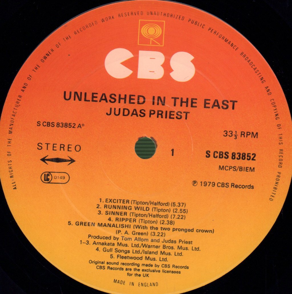 Judas Priest - Unleashed In The East - Lp