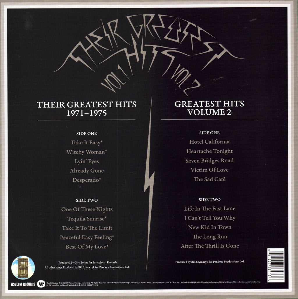 Eagles - Their Greatest Hits Volumes 1 and 2 - Double Lp
