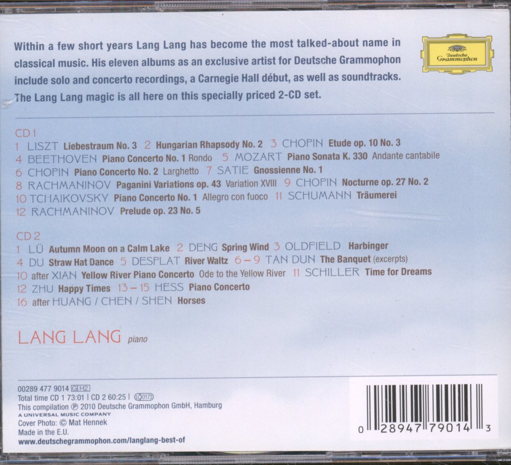 Lang Lang - Best Of Lang Lang - Double Cd