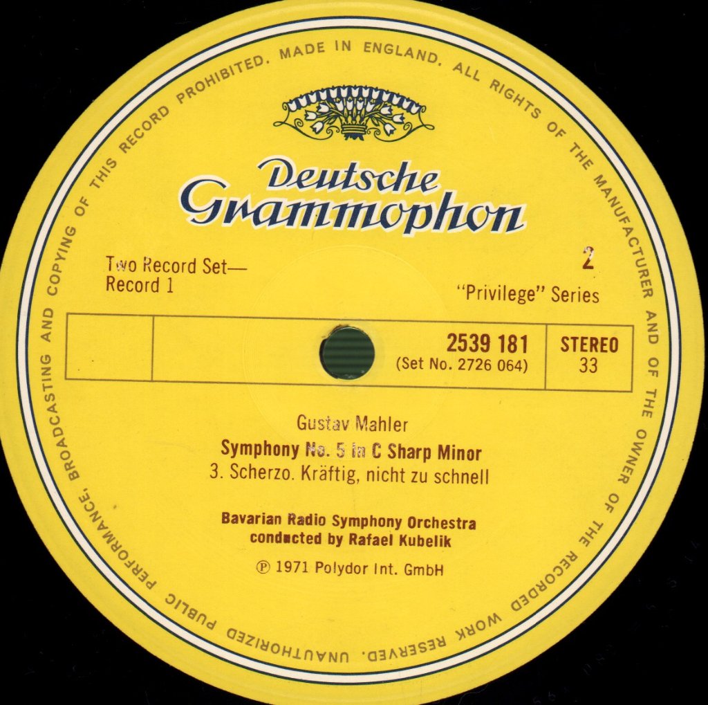 Gustav Mahler - Symphony No.5 - Double Lp