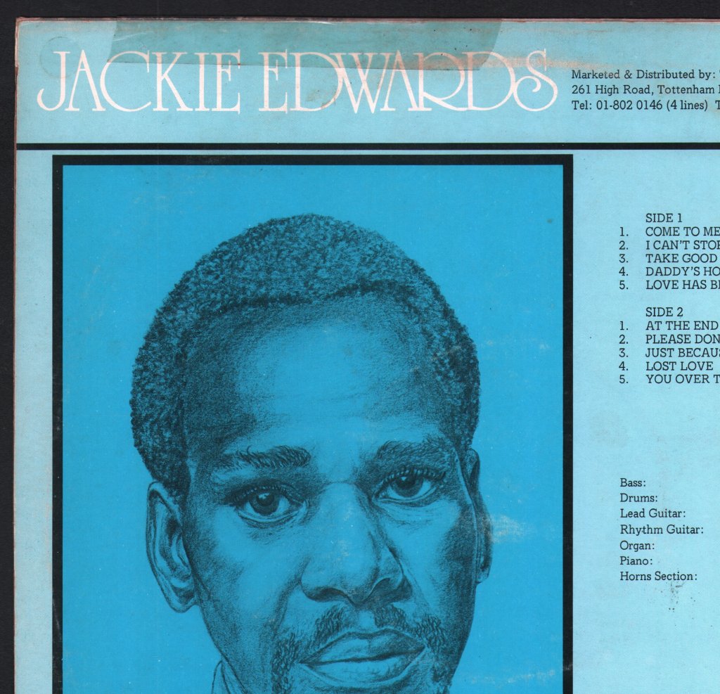 Jackie Edwards - Come To Me Softly - Lp
