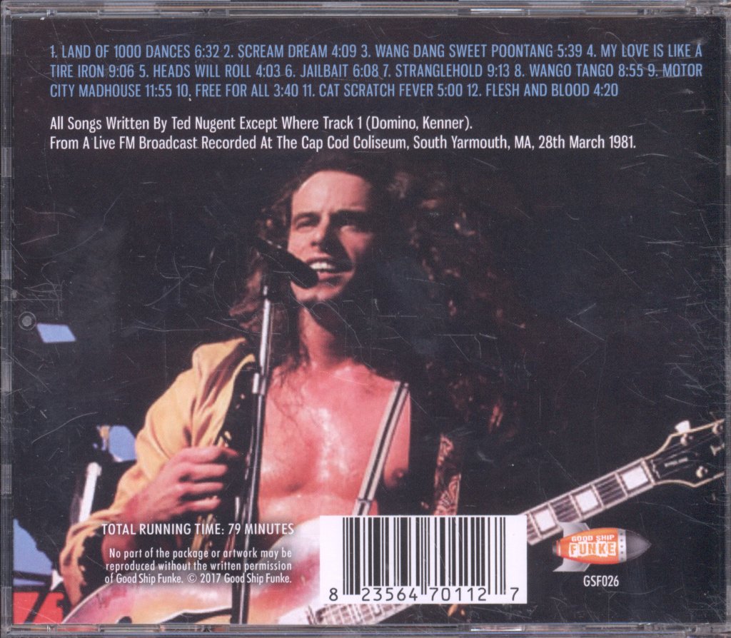 Ted Nugent - Cape Cod 1981: The New England Broadcast - Cd