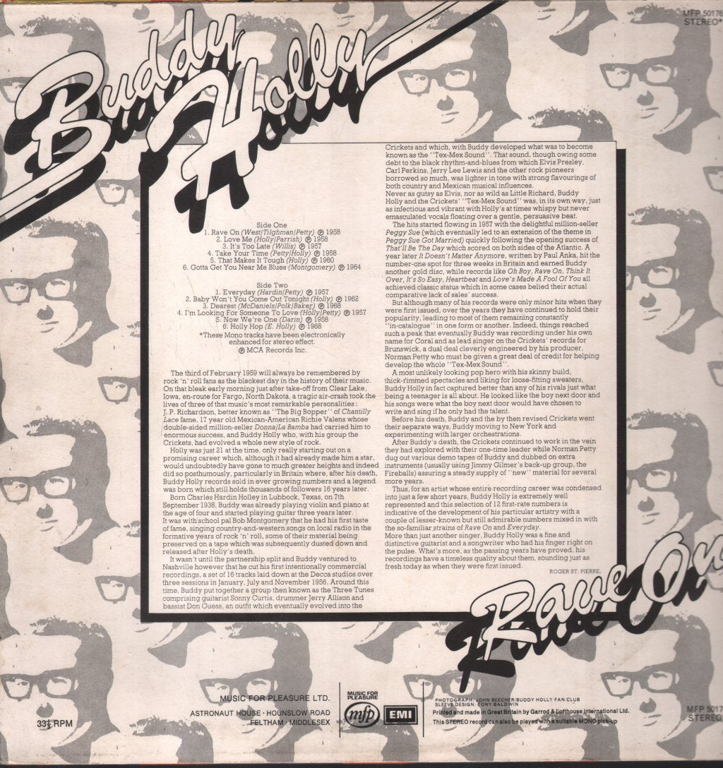 Buddy Holly - Rave On - Lp