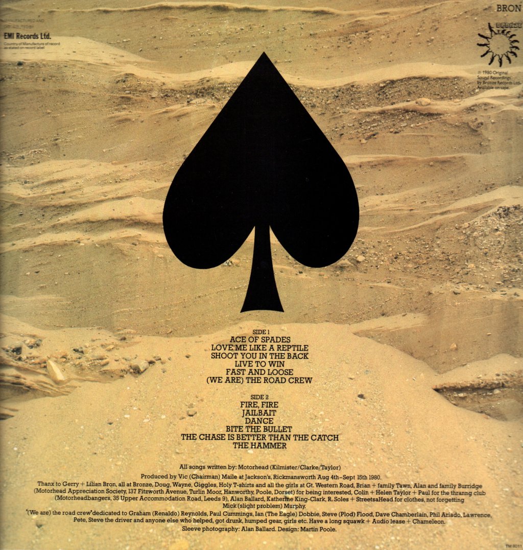 Motorhead - Ace Of Spades - Lp