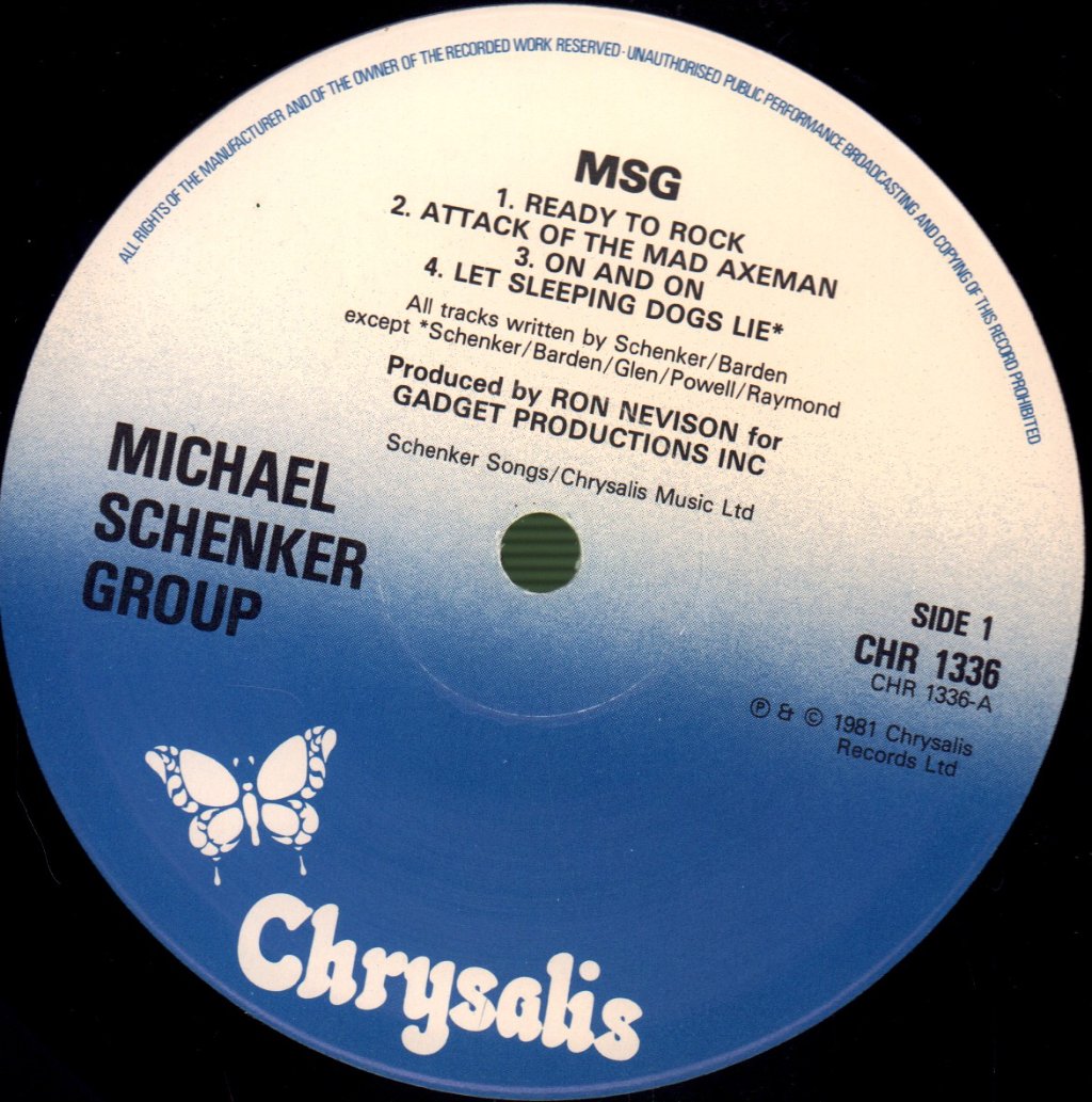 Michael Schenker Group - MSG - Lp