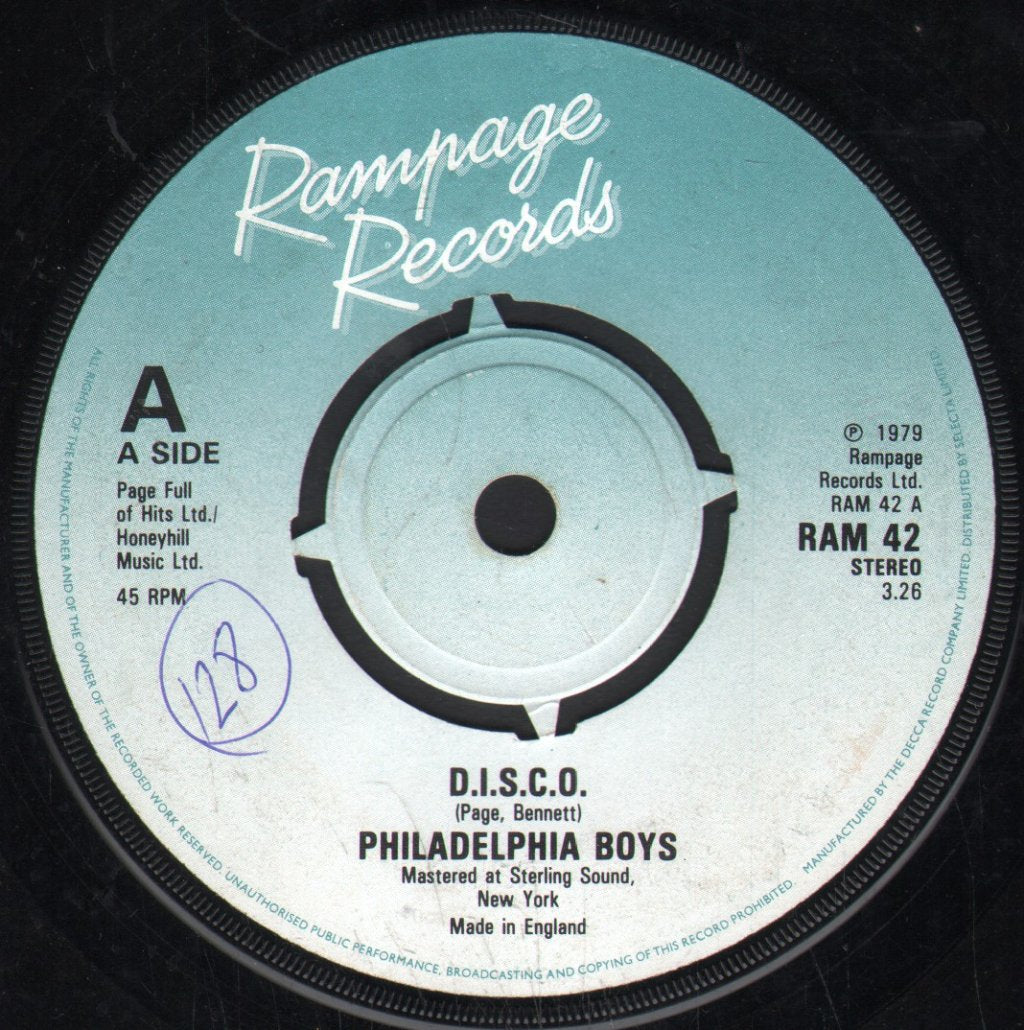 Philadelphia Boys - D.i.s.c.o. - 7 Inch