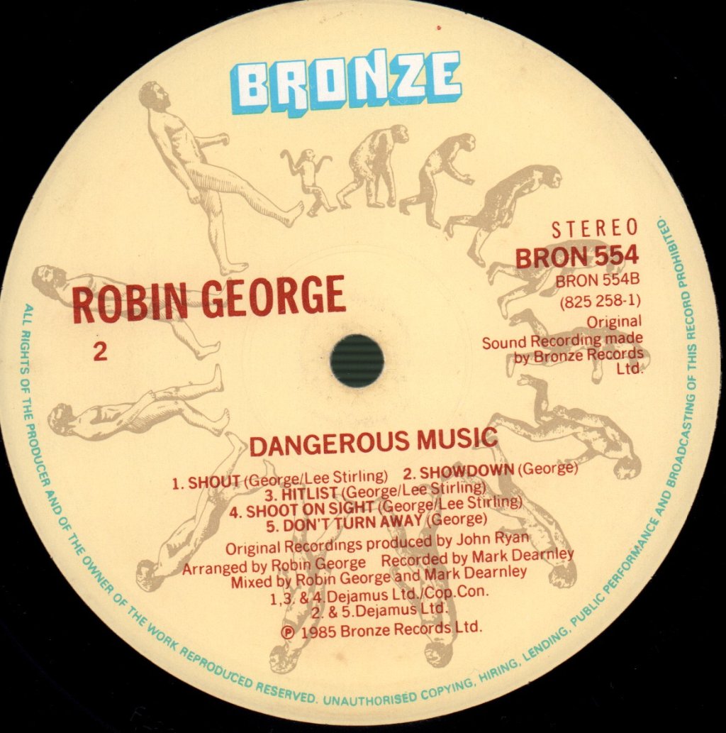 Robin George - Dangerous Music - Lp