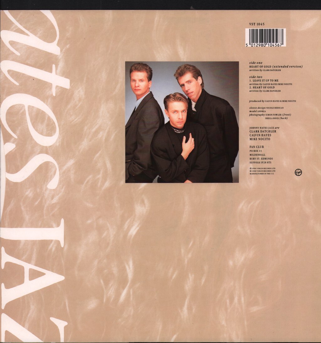 Johnny Hates Jazz - Heart Of Gold - 12 Inch