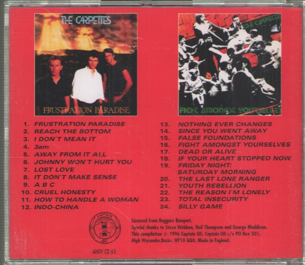 Carpettes - Frustration Paradise / Fight Amongst Yourselves - Cd