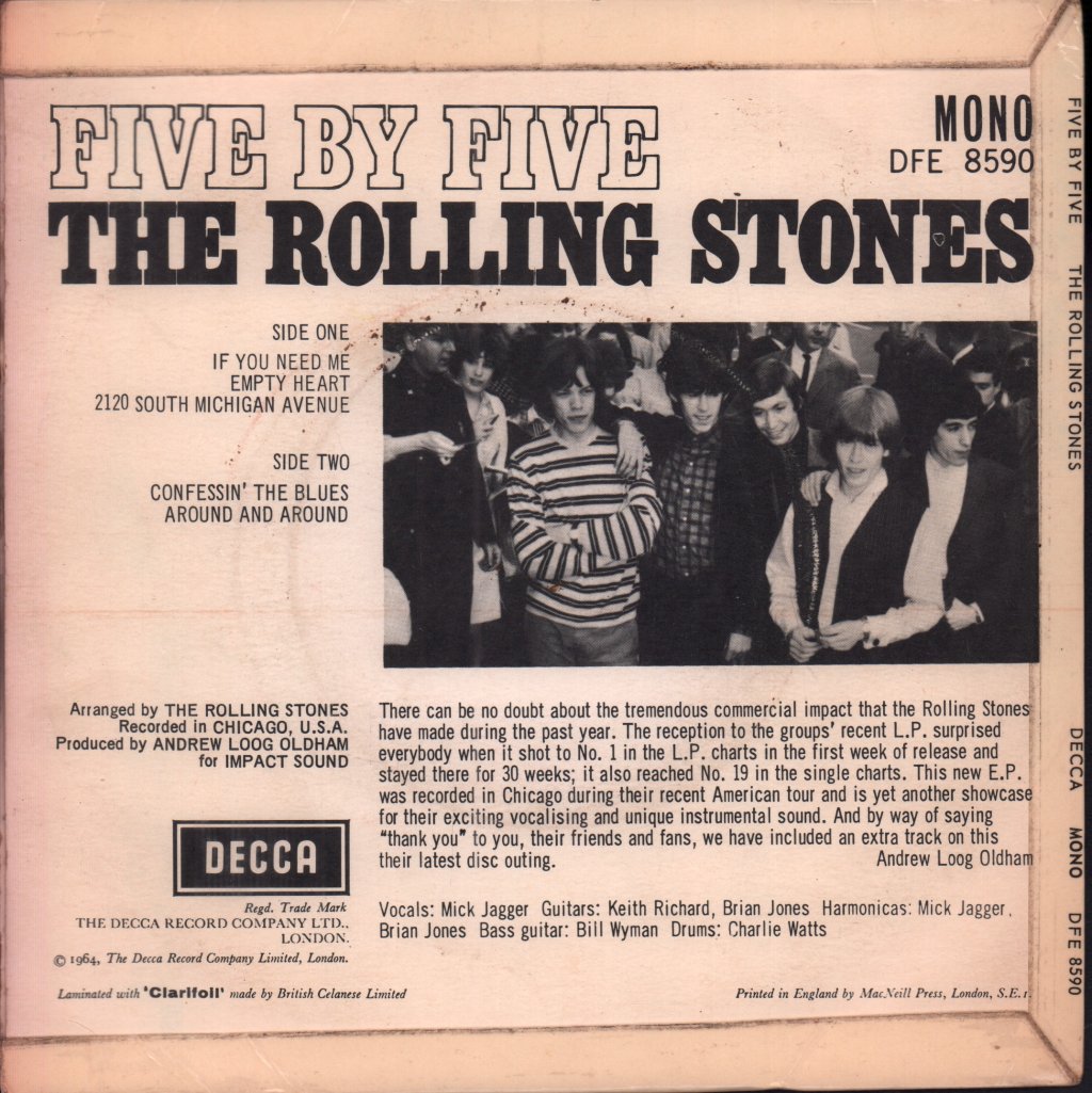 Rolling Stones - Five By Five - 7 Inch