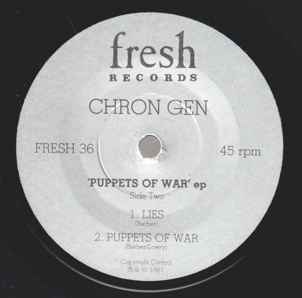 Chron Gen - Puppets Of War Ep - 7 Inch