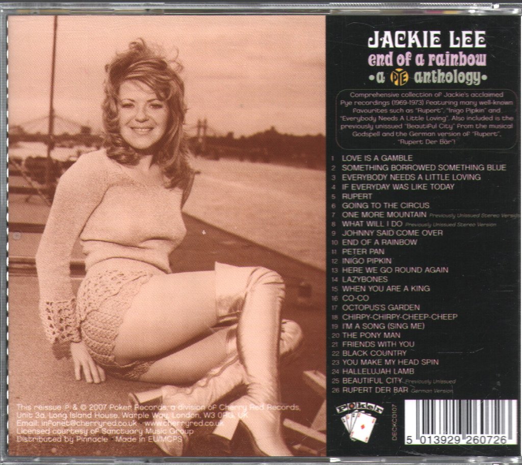 Jackie Lee - End Of A Rainbow: A Pye Anthology - Cd