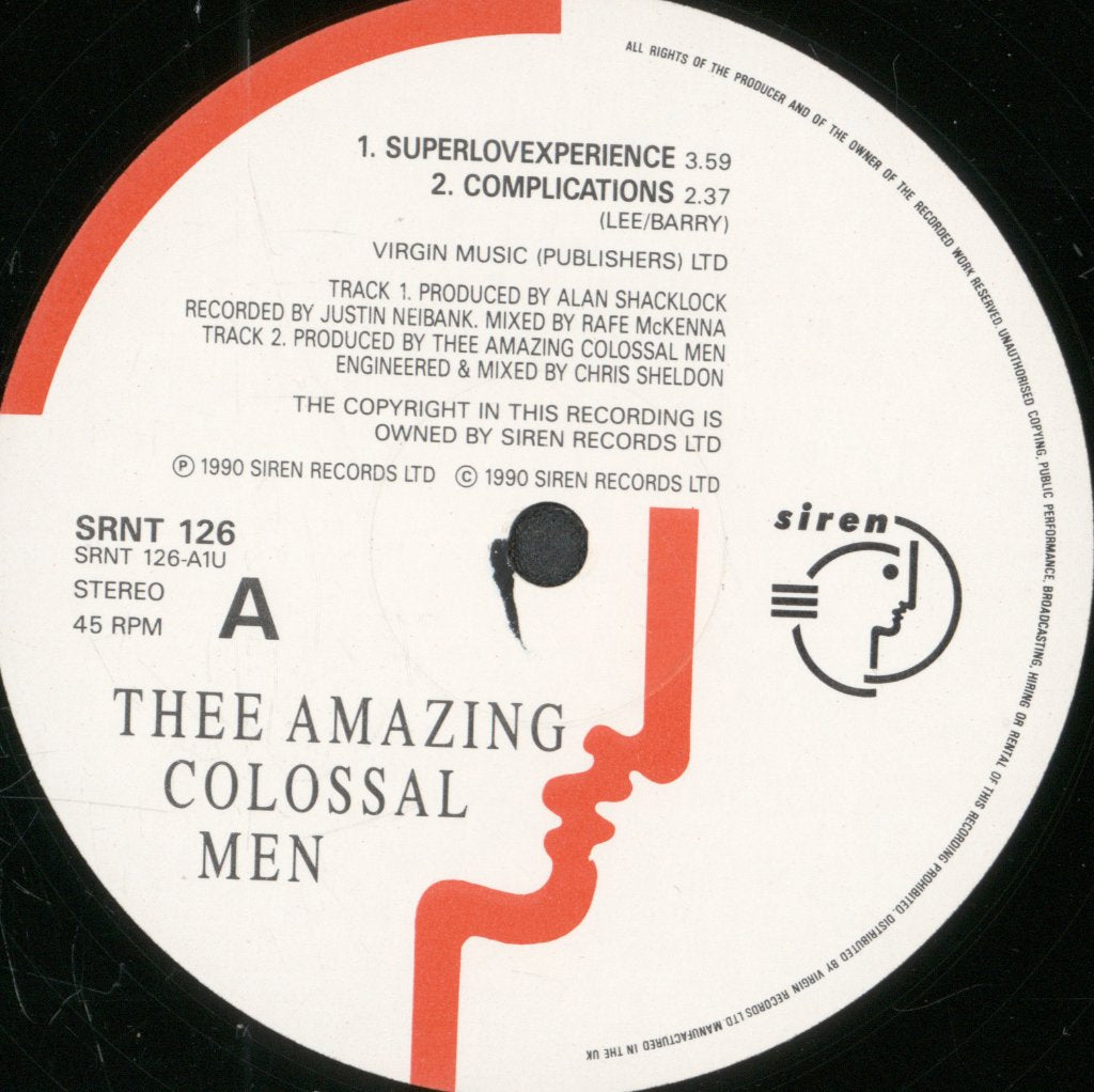Thee Amazing Colossal Men - Superlovexperience - 12 Inch