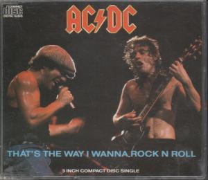 AC/DC - That's The Way I Wanna Rock N Roll - Cd
