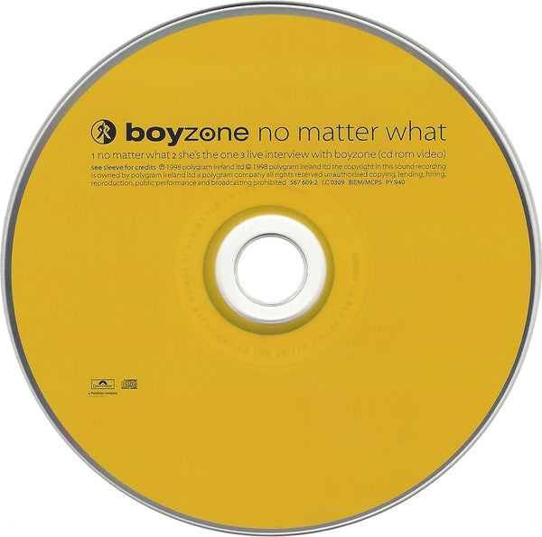 Boyzone (Boy Band) - No Matter What - Cd