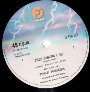 Stanley Turrentine - Disco Dancing - 12 Inch