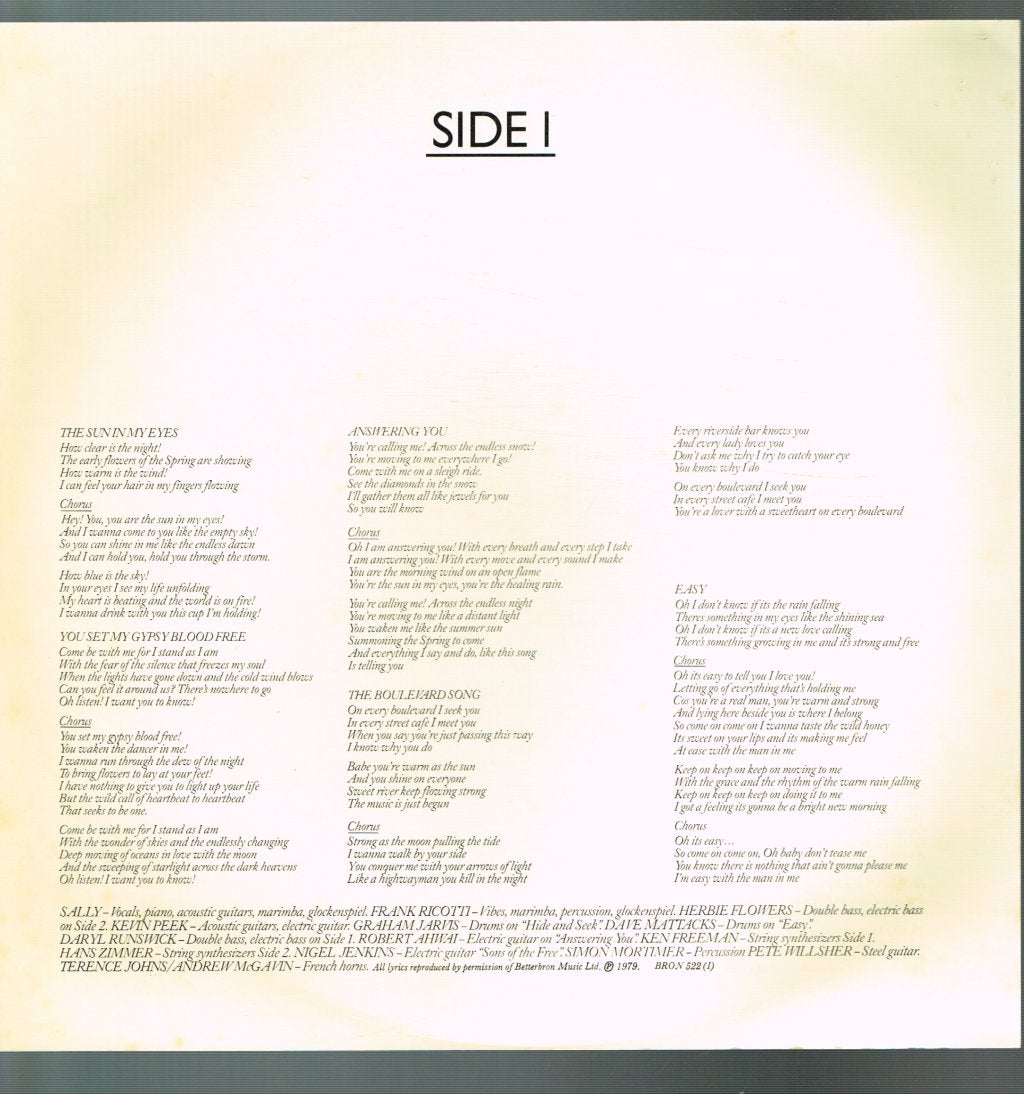 Sally Oldfield - Easy - Lp