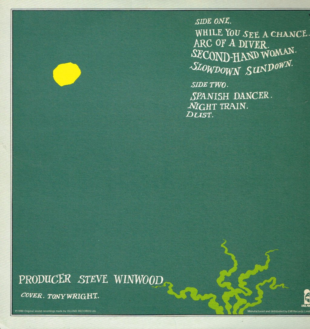 Steve Winwood - Arc Of A Diver - Lp