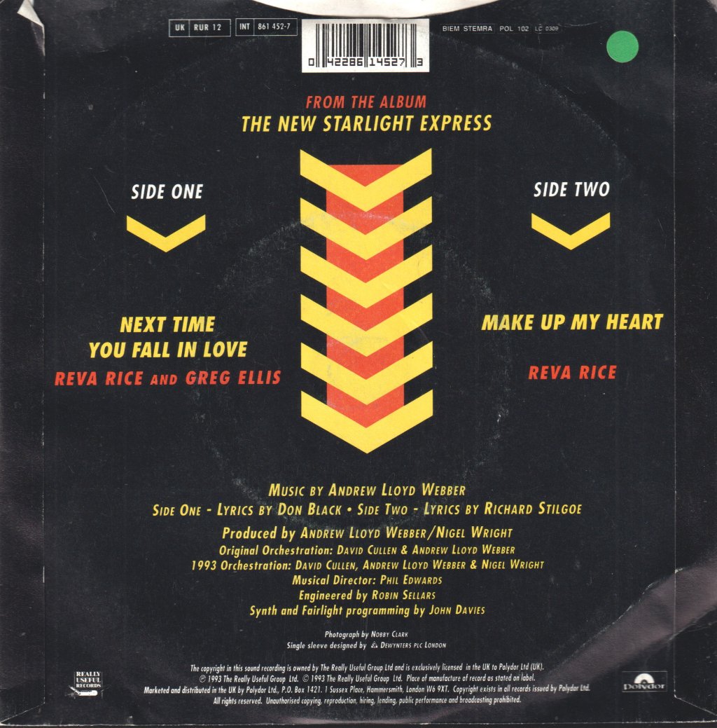 Reva Rice And Greg Ellis - Next Time You Fall In Love - 7 Inch