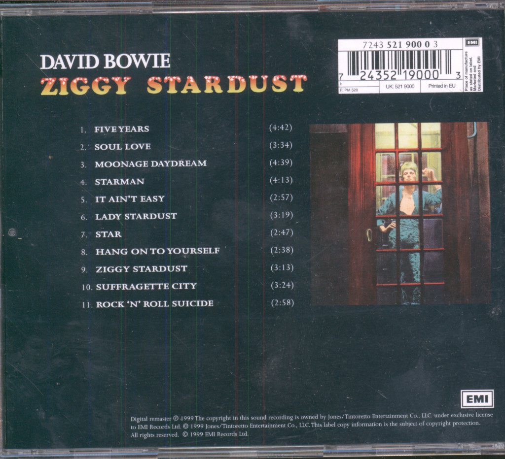 David Bowie - Rise And Fall Of Ziggy Stardust And The Spiders From Mars - Cd