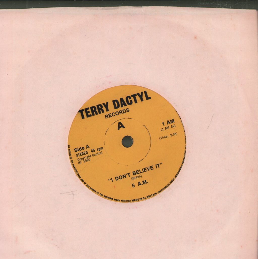 5 A.M. - Suzanne / I Don't Believe It - 7 Inch