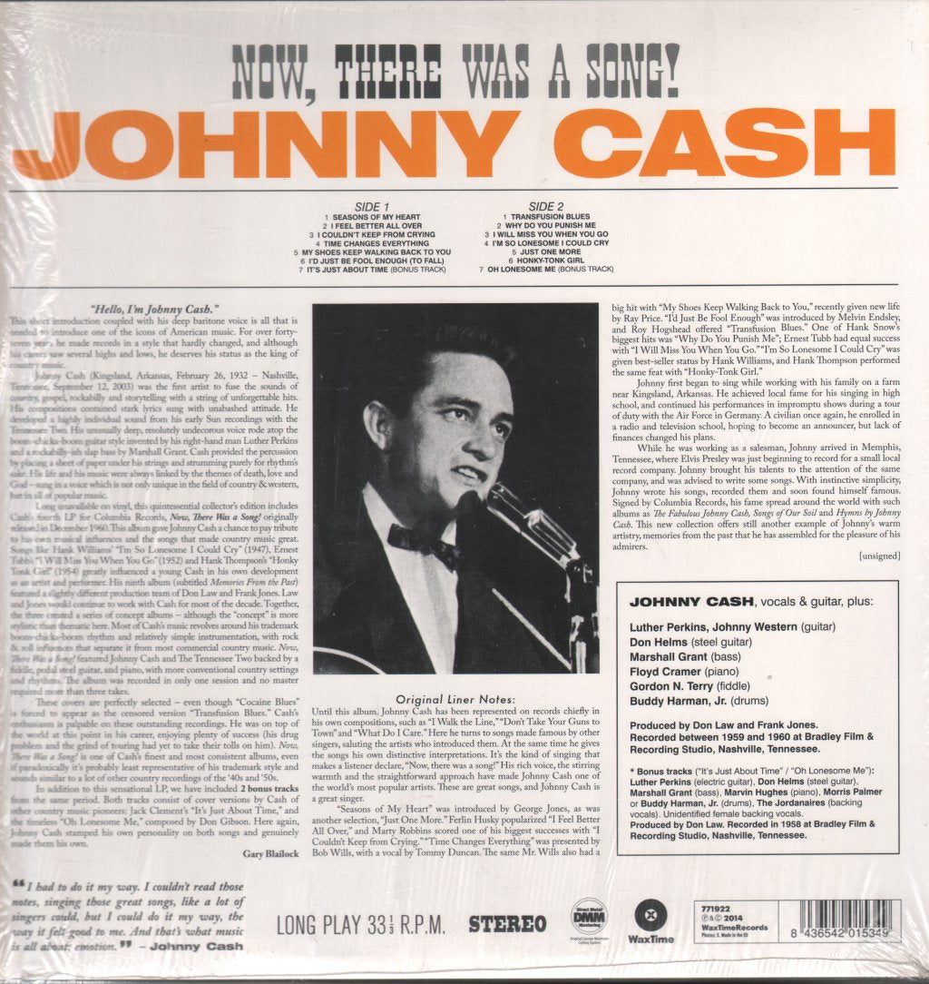 Johnny Cash - Now, There Was A Song - Lp