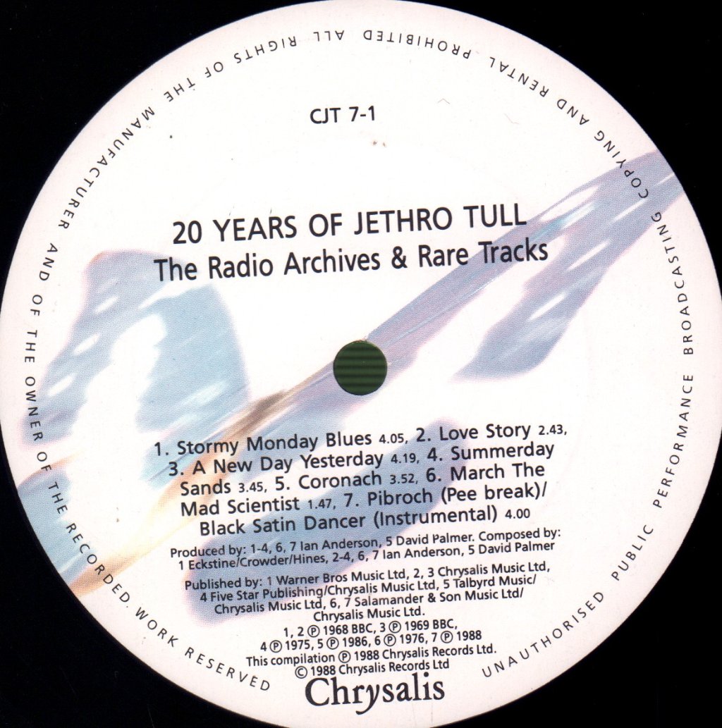 Jethro Tull - 20 Years Of - Double Lp