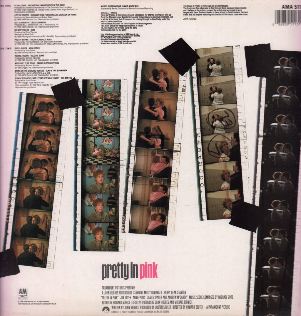 Pretty In Pink - Original Motion Picture Soundtrack - Lp