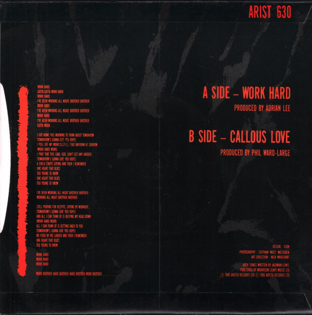 Power (80'S Group) - Work Hard - 7 Inch