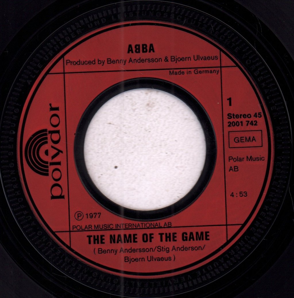 ABBA - Name Of The Game - 7 Inch