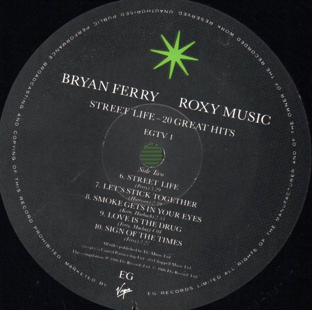 Bryan Ferry / Roxy Music - Street Life (20 Great Hits) - Double Lp