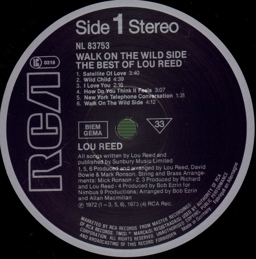 Lou Reed - Walk On The Wild Side (Best Of) - Lp
