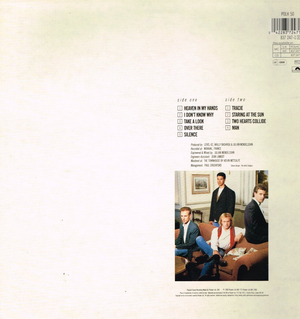 Level 42 - Staring At The Sun - Lp