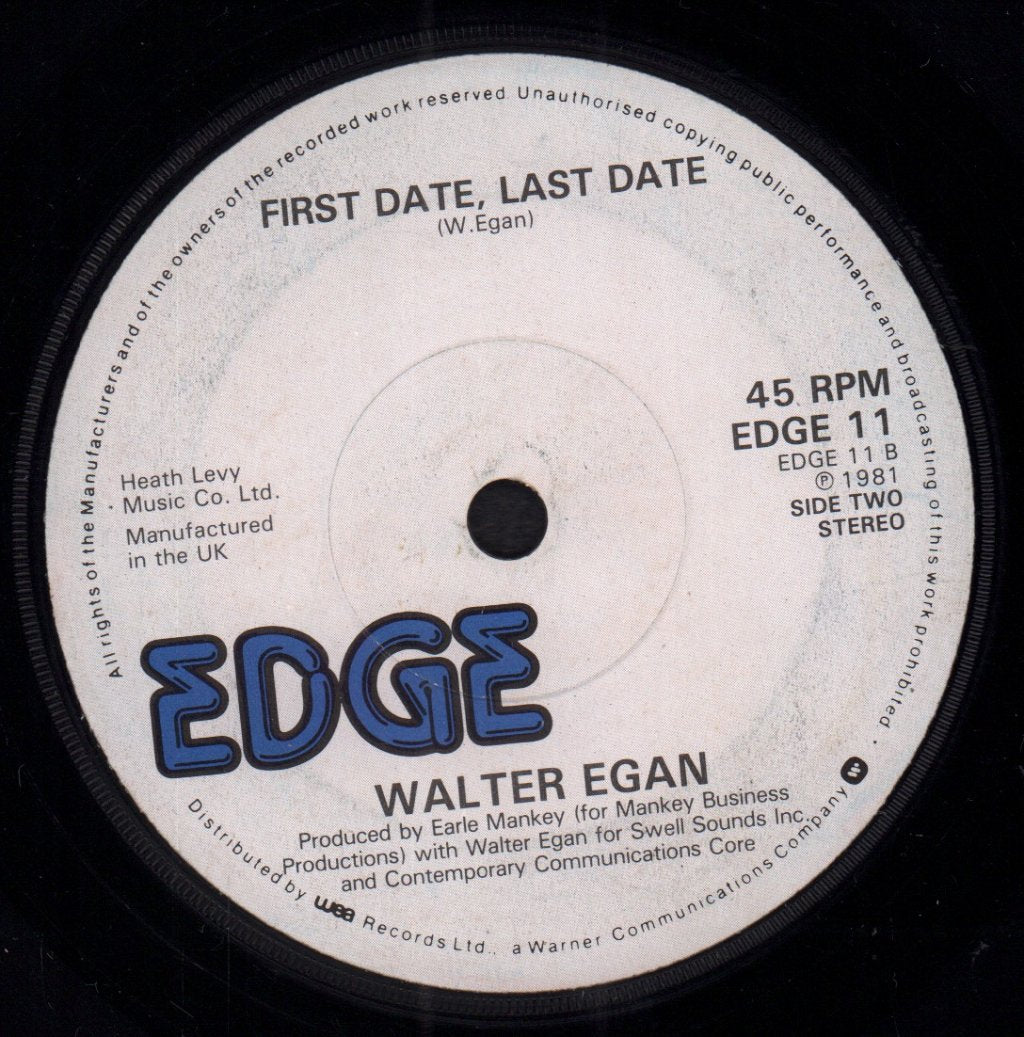 Walter Egan - Baby Let's Run Away - 7 Inch