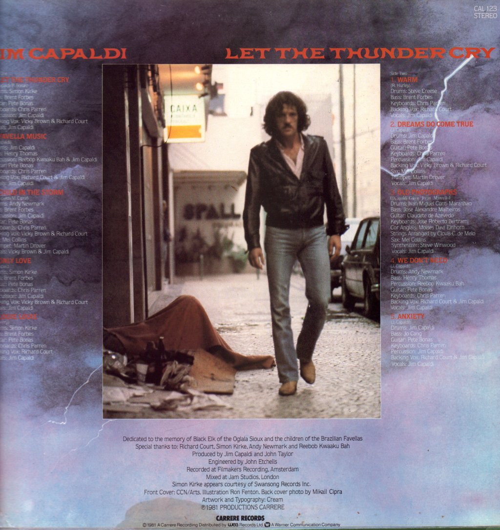 Jim Capaldi - Let The Thunder Cry - Lp