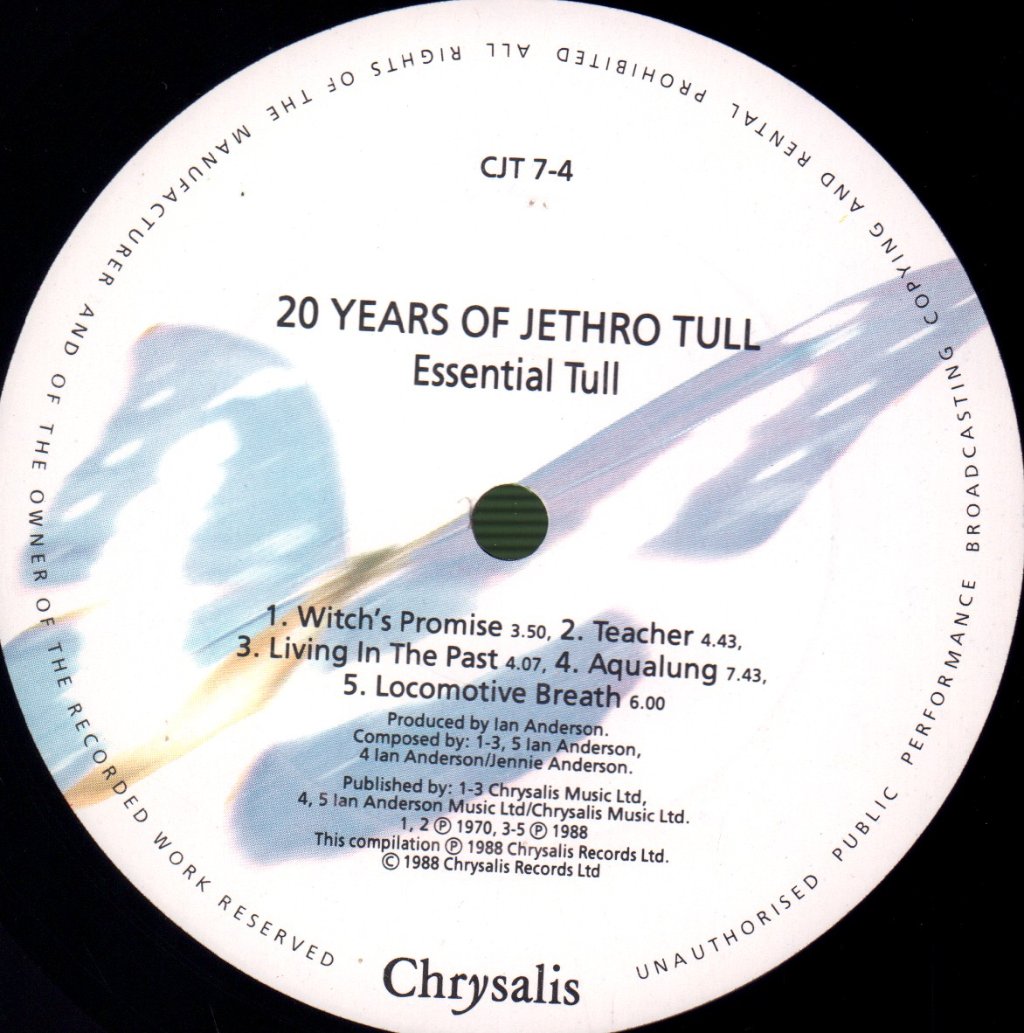 Jethro Tull - 20 Years Of - Double Lp
