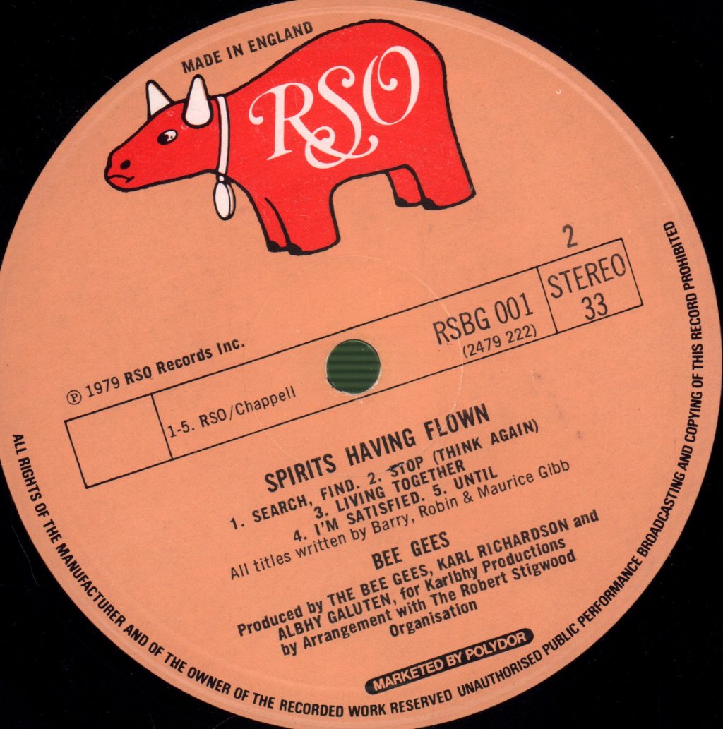 Bee Gees - Spirits Having Flown - Lp